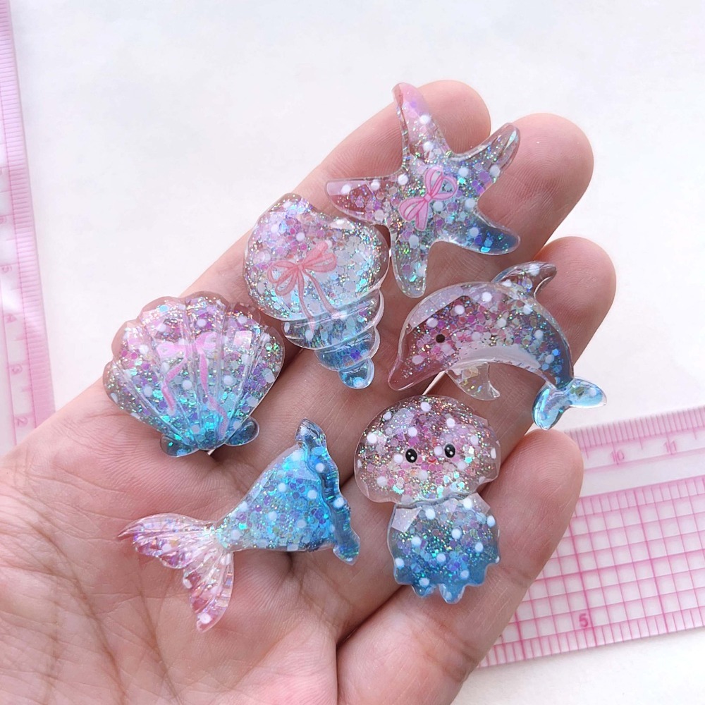Star Flat Back - 10 piezas Mini Cabujones Planos Kawaii