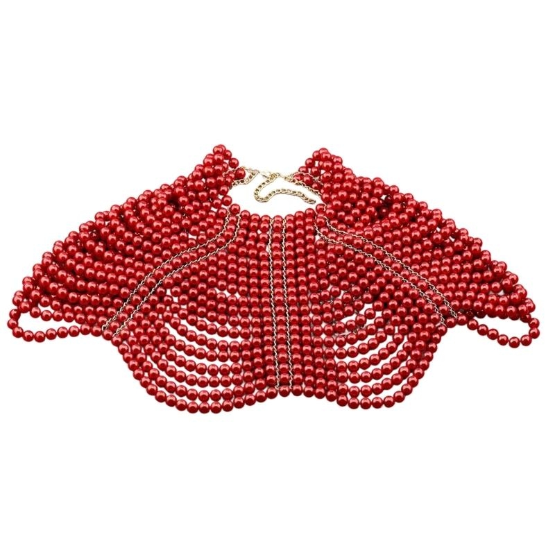 Body Jewelry For You - 49MD elegante chal mujer multicapa con