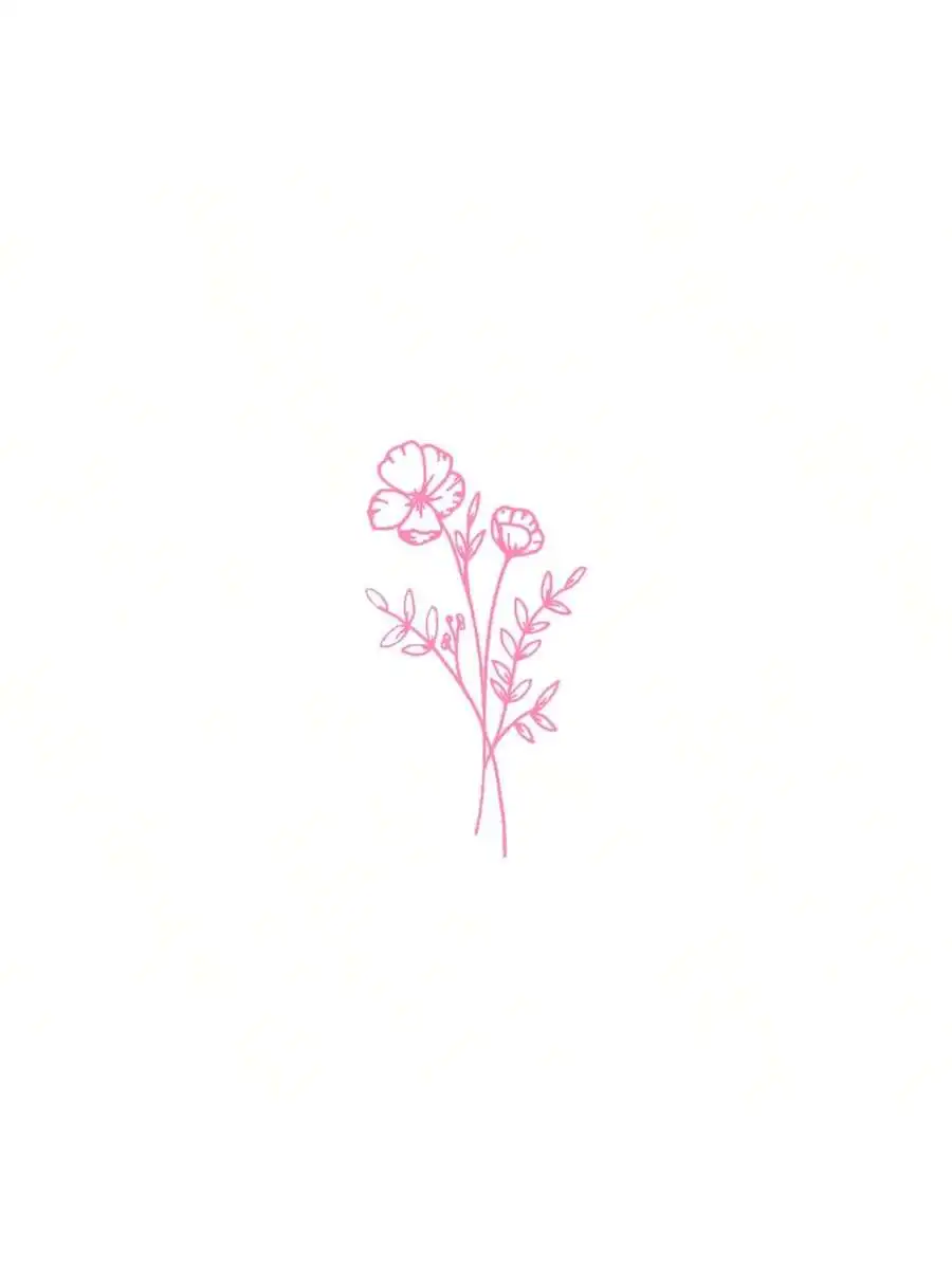 Body Jewelry Labret - 1 pegatina de flores silvestres para