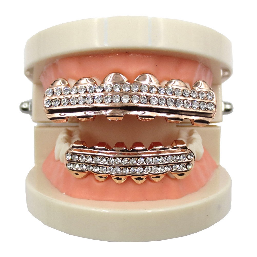 Body Jewelry Lot - Nuevas dentaduras postizas plateadas estilo hip