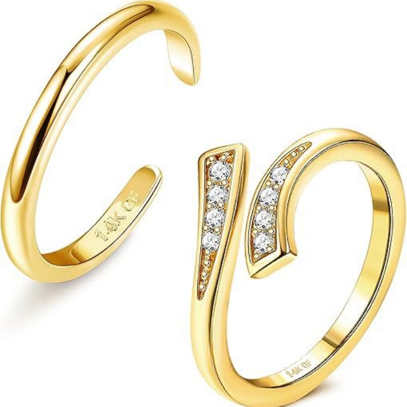 Body Jewelry Hoops - Anillo de pie de circón ajustable