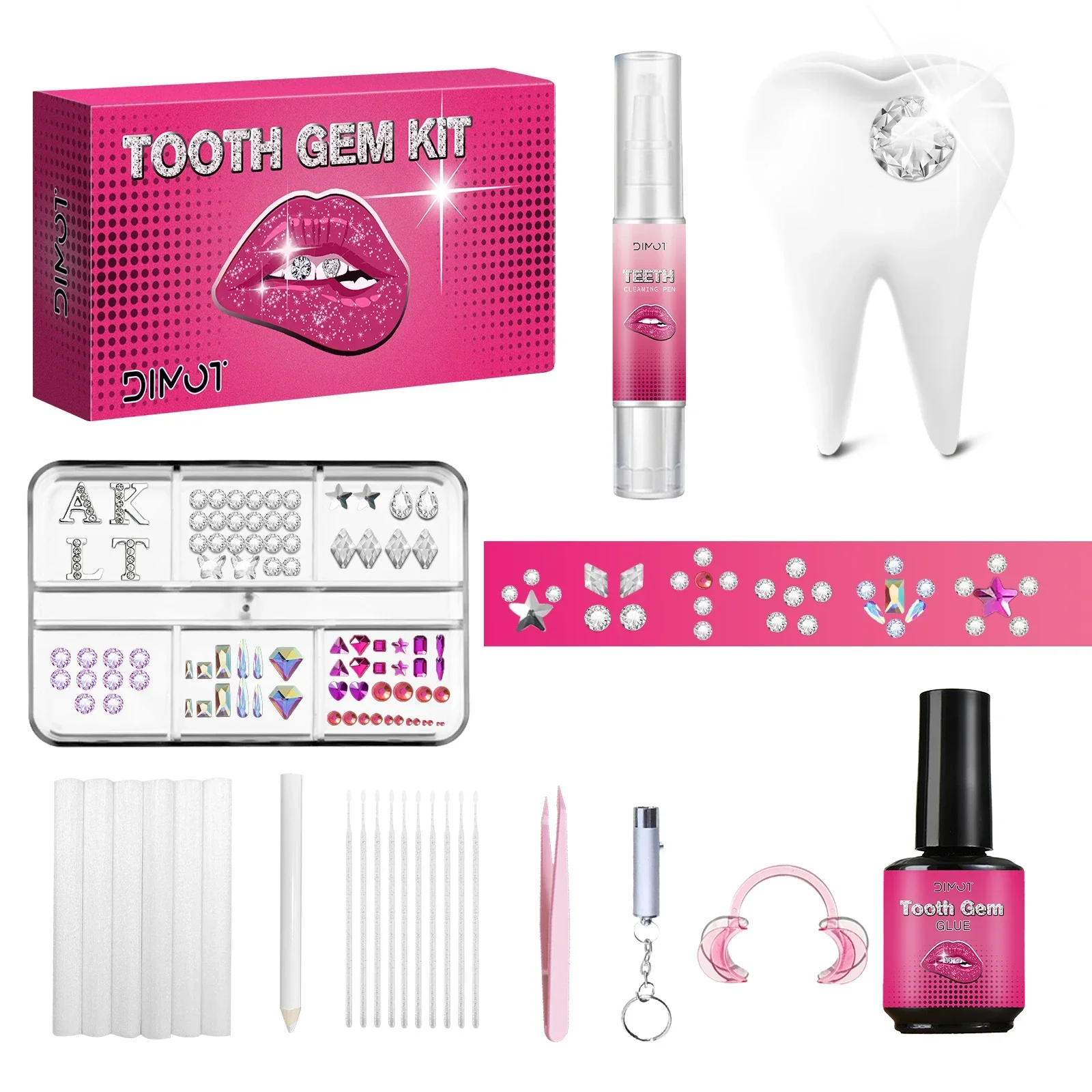 Body Jewellery - Kit de gemas de dientes DIY