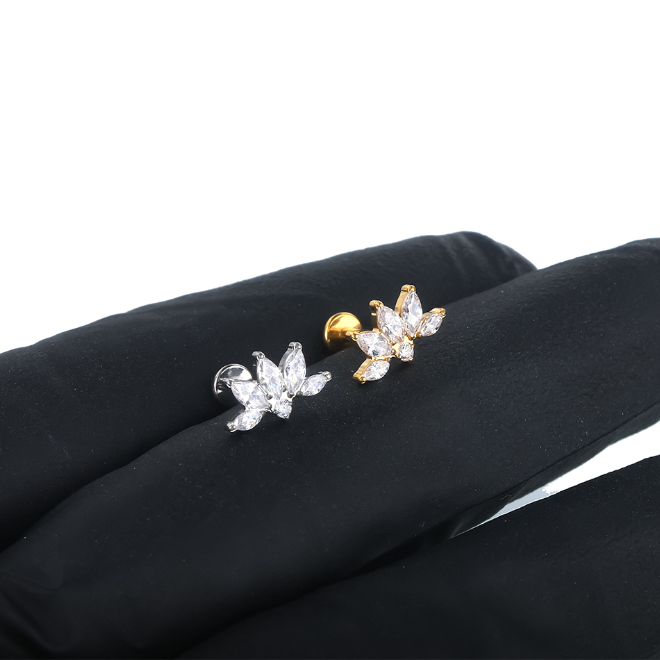 Pendiente de titanio con forma - Body Jewelry Labret reseña y precio