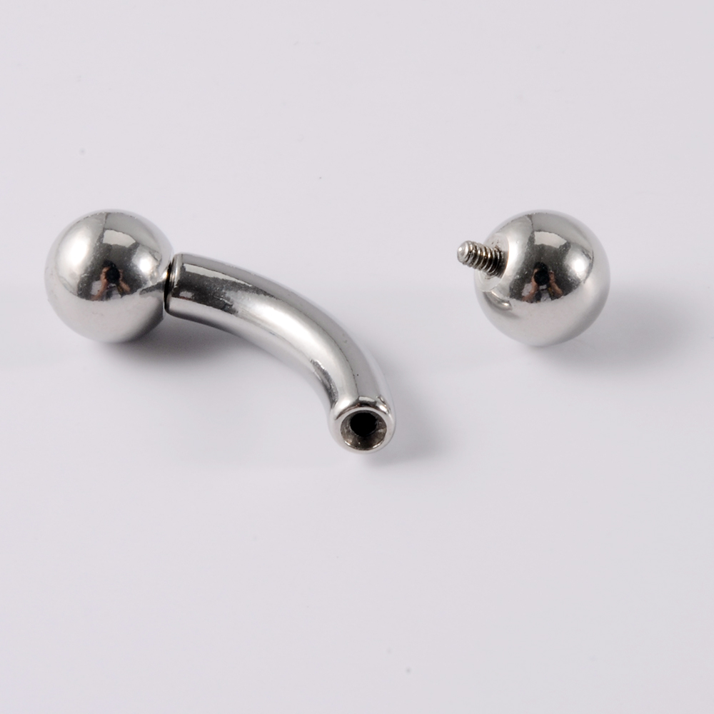 1 unidad de anillos de barra r - Nipple Bar Curved reseña y precio