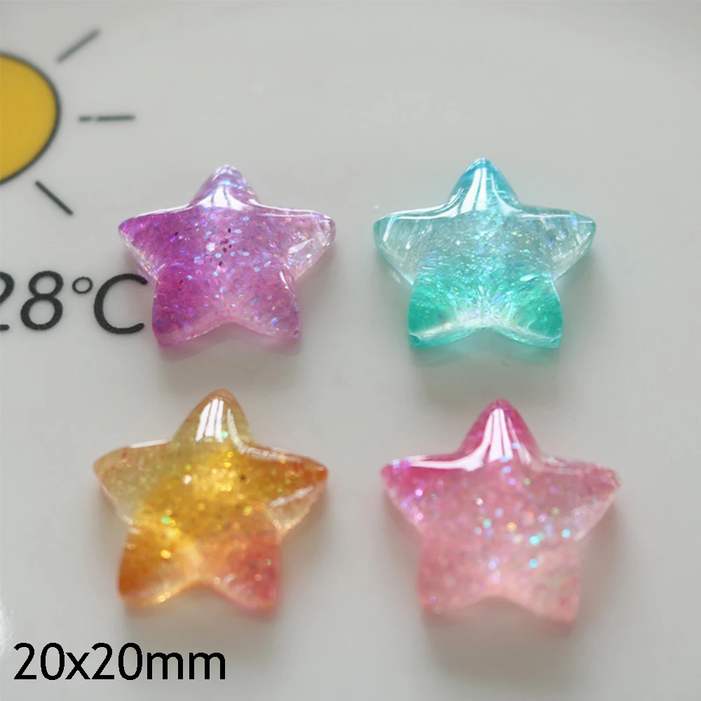 Cabujones de resina con parte  - Star Flat Back reseña y precio