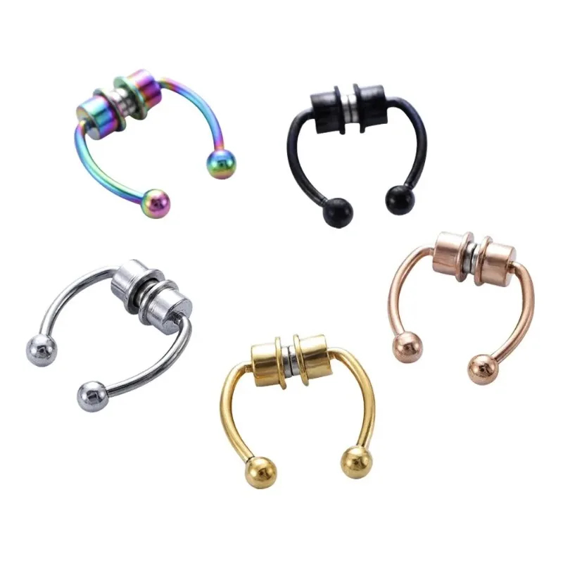 Anillos magnéticos falsos para - Body Jewelry Hoops reseña y precio