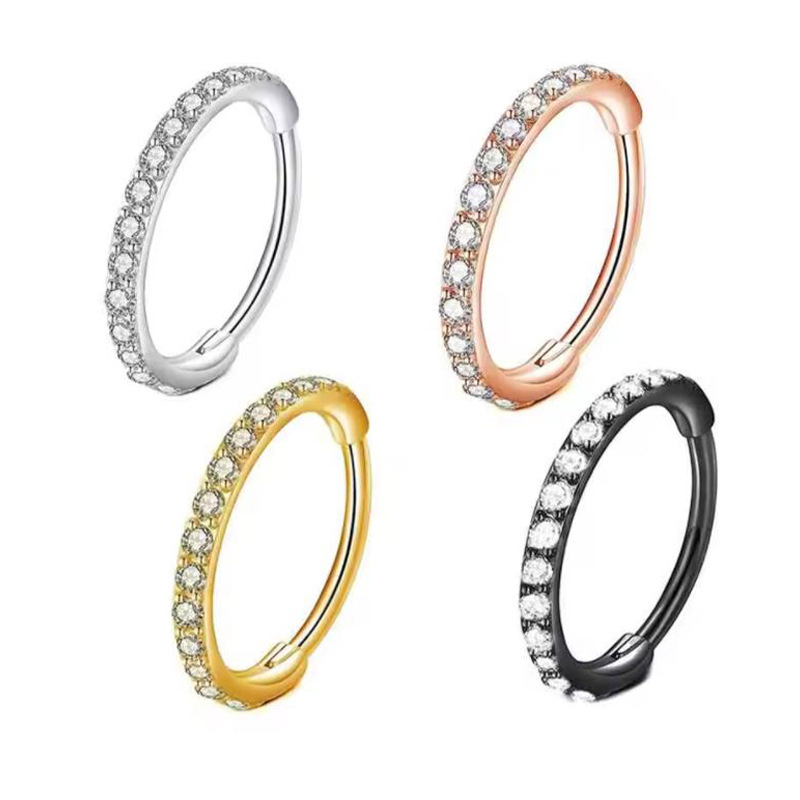 Aro de Nariz Transparente de 1 - Body Jewelry Hoops reseña y precio