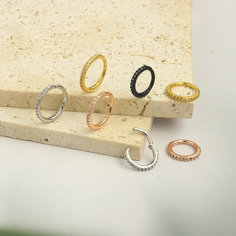 Aro de Nariz Transparente de 1 - Body Jewelry Hoops reseña y precio