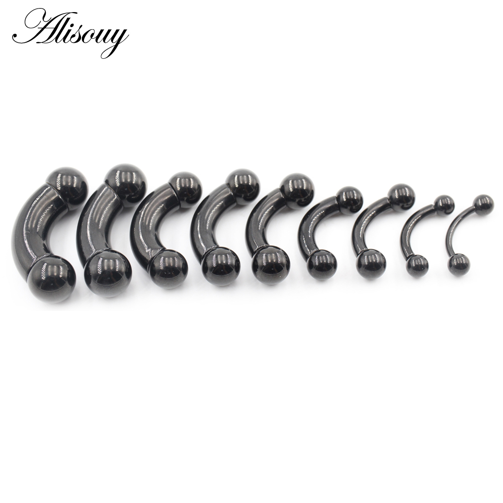Alisouy 1 ud. Piercing de acer - Nipple Bar Curved reseña y precio
