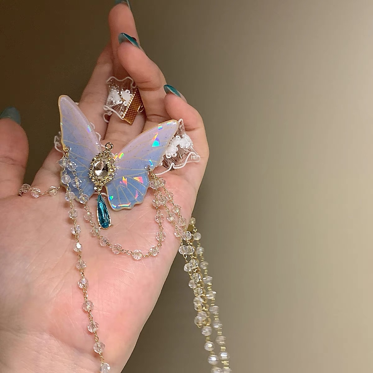 Cadena de pierna de encaje elá - Body Jewellery reseña y precio