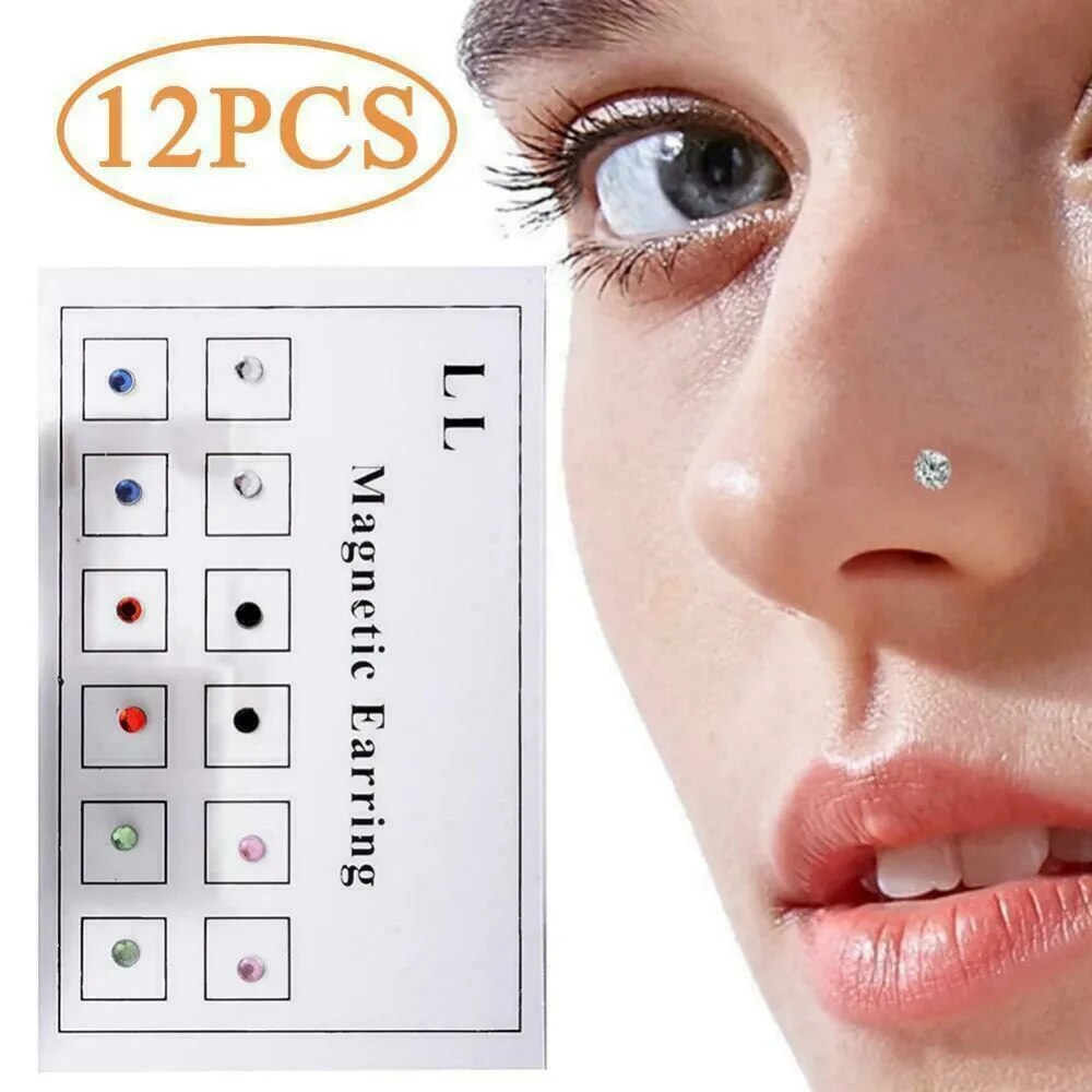 12 uds/tarjeta tramposo falso  - Body Jewelry Labret reseña y precio
