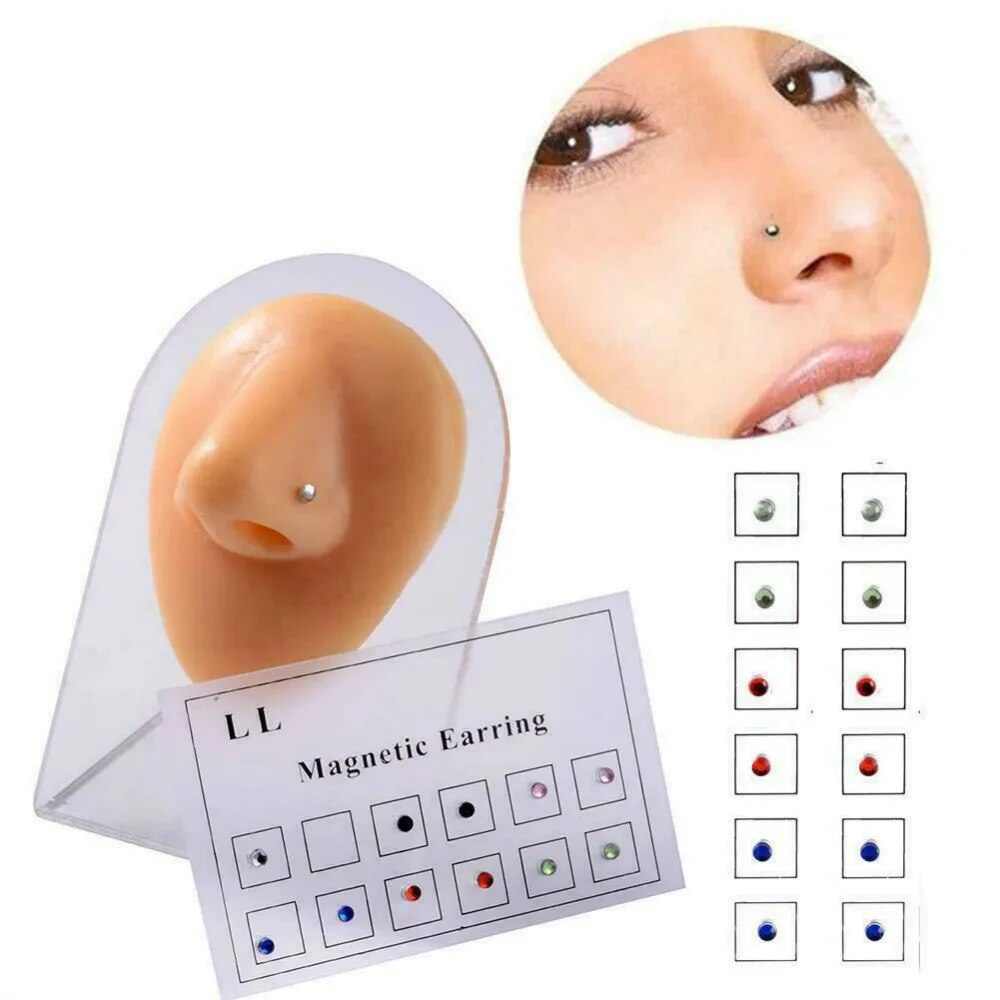 12 uds/tarjeta tramposo falso  - Body Jewelry Labret reseña y precio