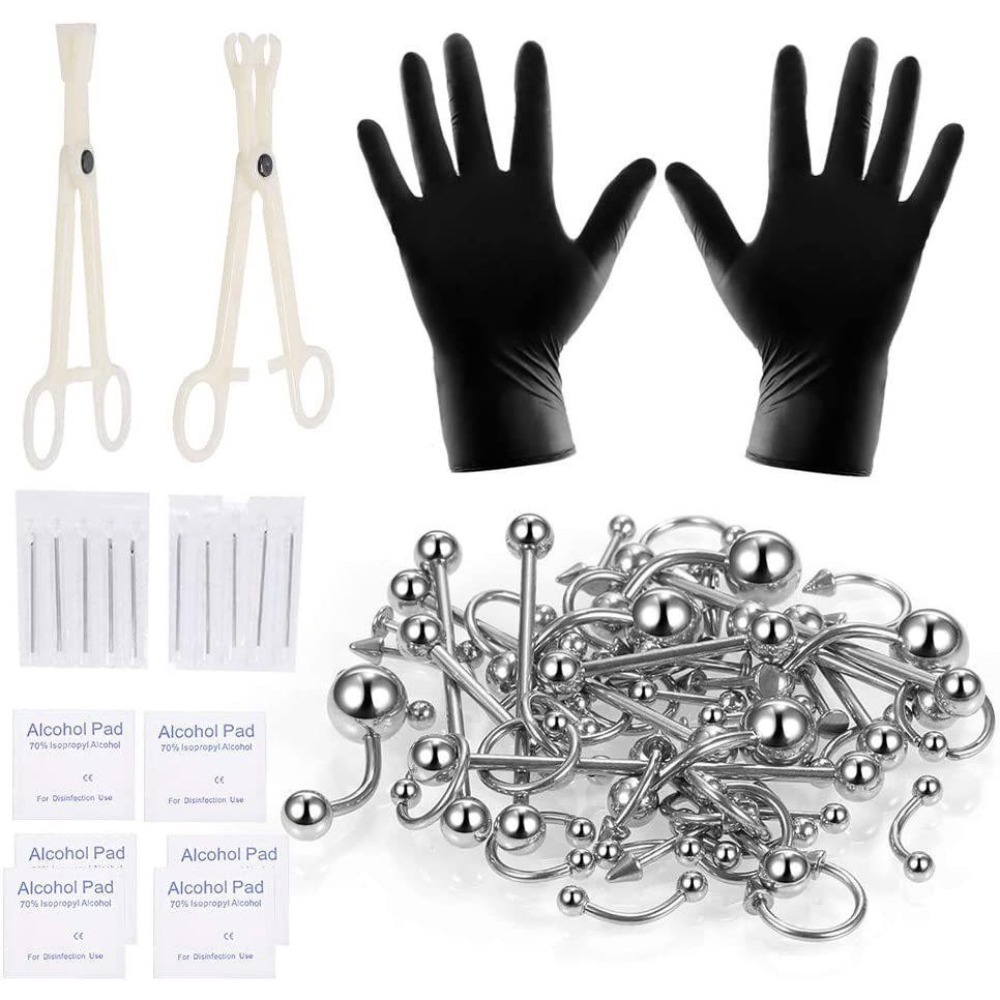 Kit de 150/140/85/70/42 Piezas - Body Jewelry Hoops reseña y precio