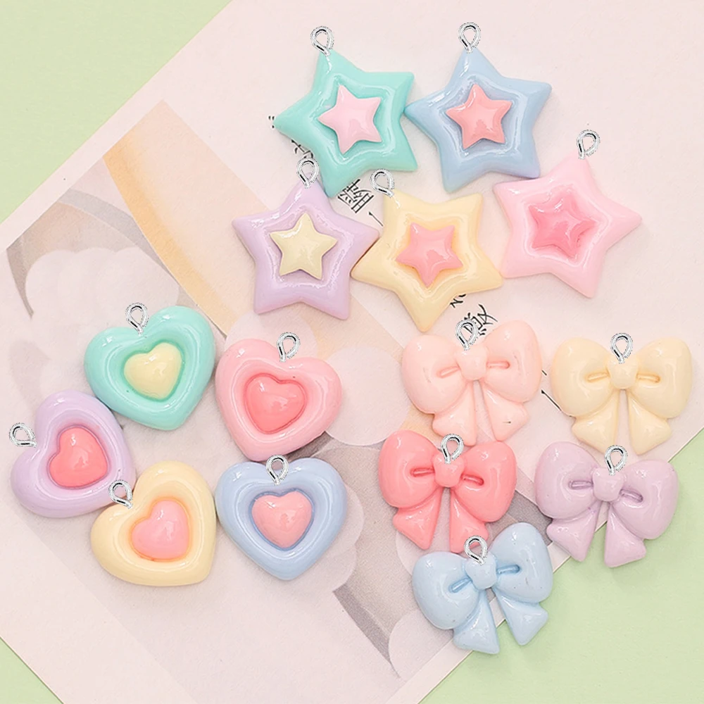 10PCS Dijes Planos Brillantes  - Star Flat Back reseña y precio