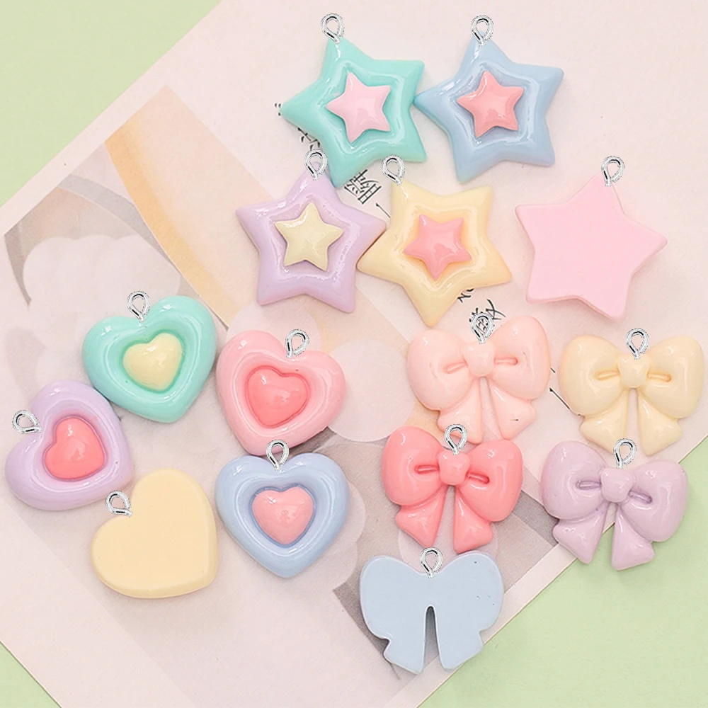 10PCS Dijes Planos Brillantes  - Star Flat Back reseña y precio