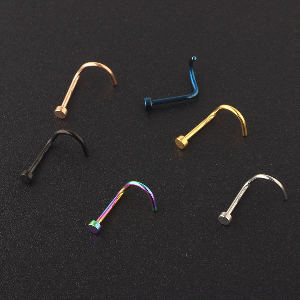6 piezas de piercing de nariz  - Body Jewelry Ideas reseña y precio