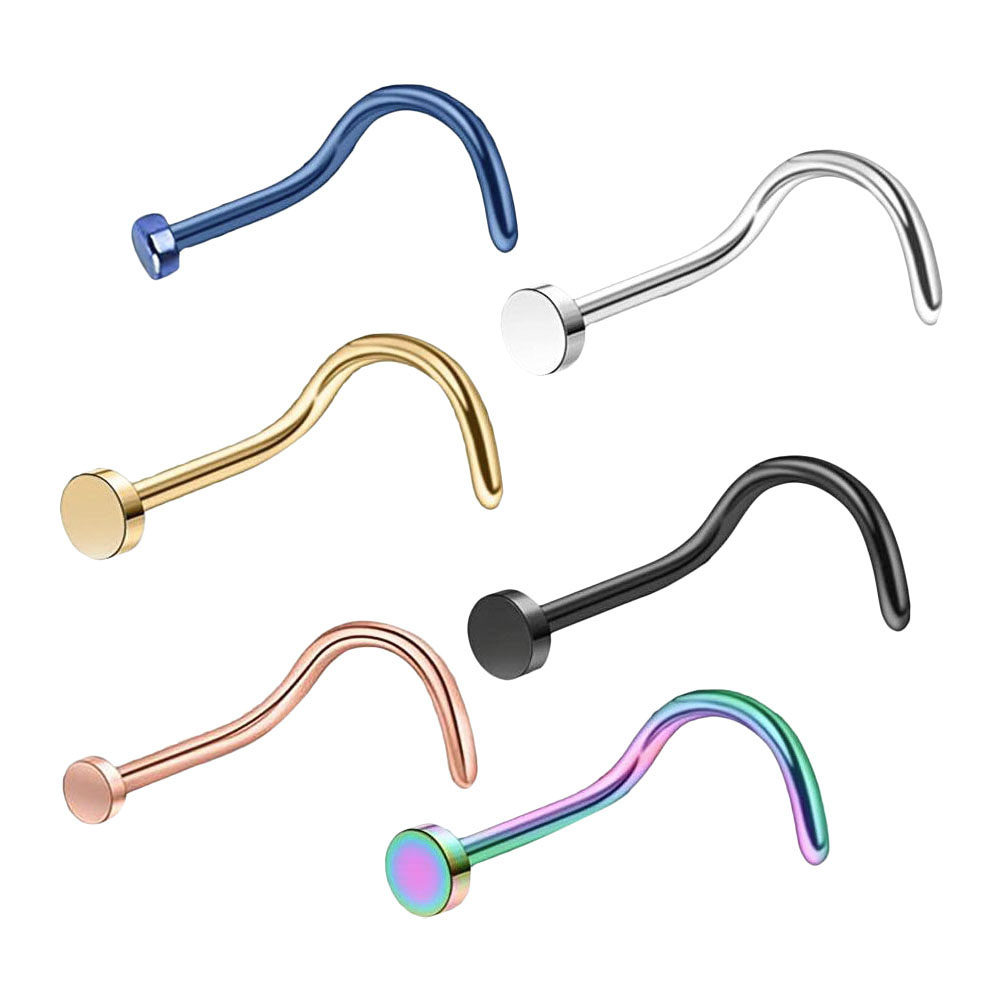 6 piezas de piercing de nariz  - Body Jewelry Ideas reseña y precio