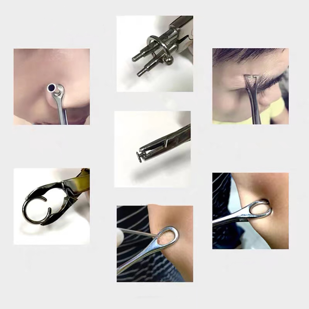 1 pieza profesional de acero q - Body Jewelry Ring Opening Pliers reseña y precio