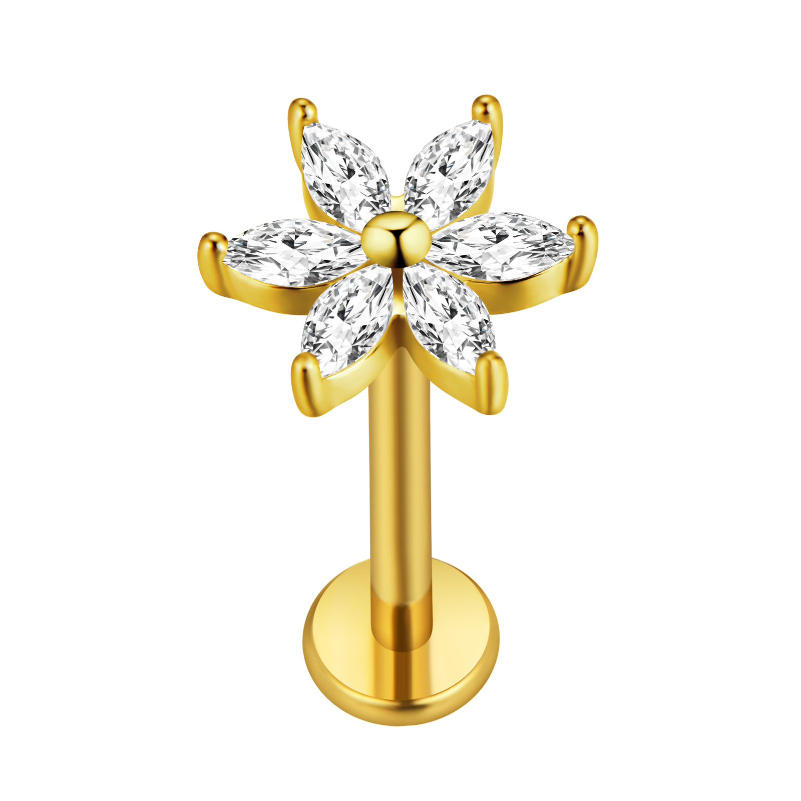 Piercing Labret de hoja de arc - Body Jewelry Labret reseña y precio