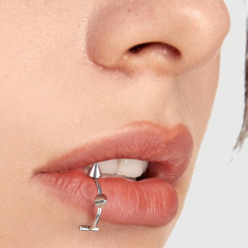 Anillo de nariz Punk de doble  - Body Jewelry Labret reseña y precio