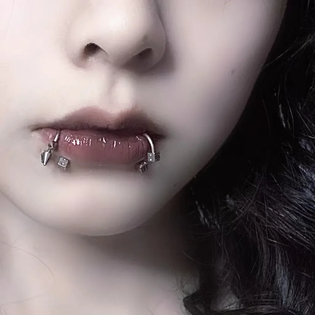 Anillo de nariz Punk de doble  - Body Jewelry Labret reseña y precio