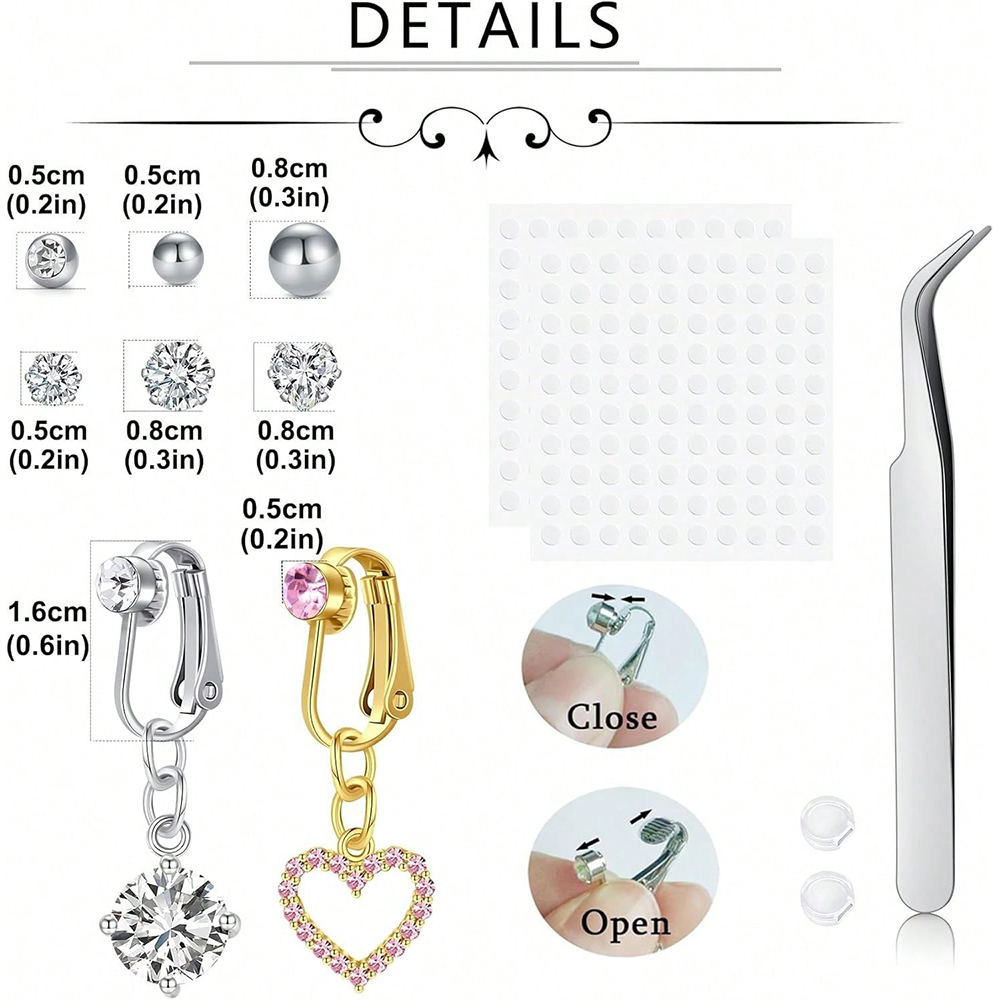 Piercing Falso Dorado para Omb - Body Jewelry Hoops reseña y precio