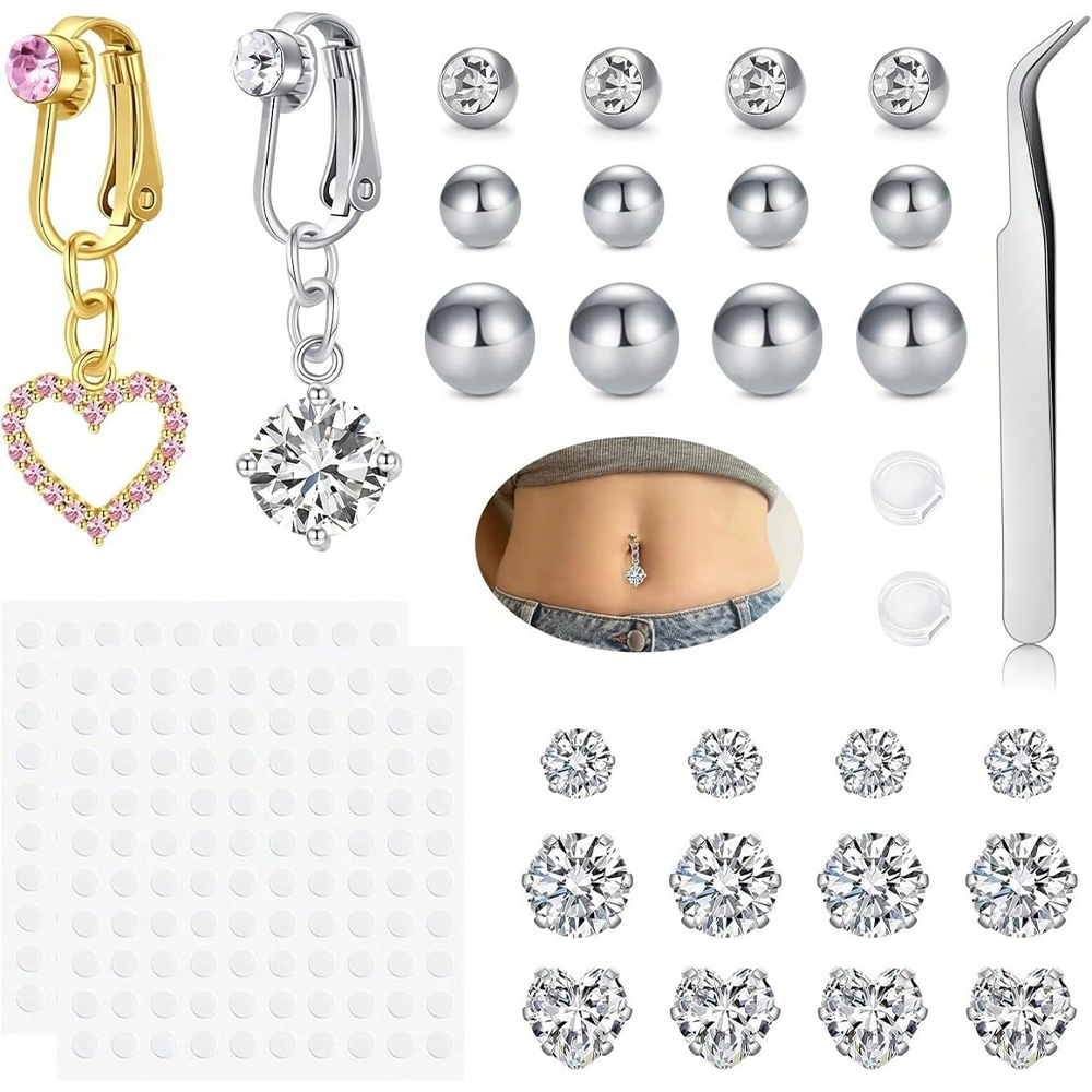 Piercing Falso Dorado para Omb - Body Jewelry Hoops reseña y precio