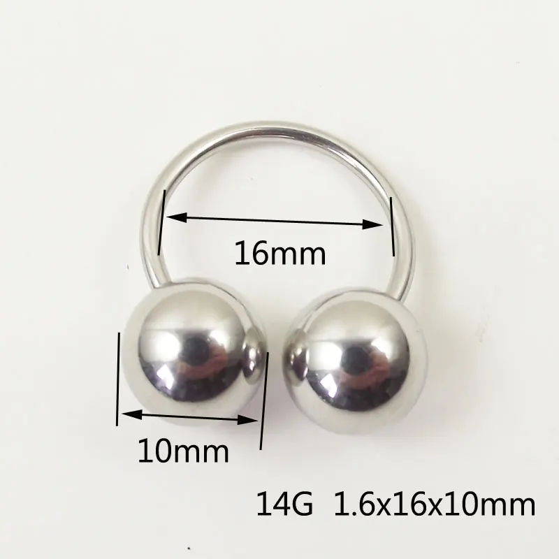 1 Uds. Anillo de herradura con - Nipple Bar Curved reseña y precio