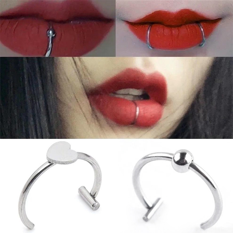 Anillo de nariz falso de acero - Body Jewelry Labret reseña y precio