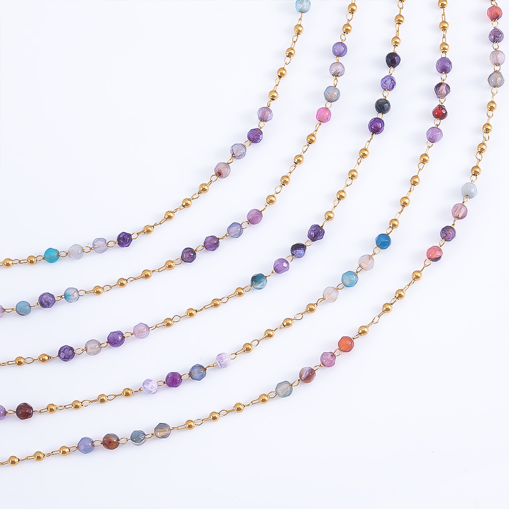 Cadena de cuentas de cristal t - Body Jewelry For You reseña y precio