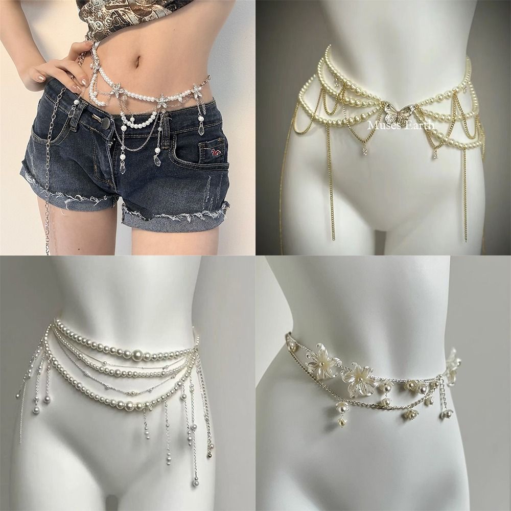 Cadenas de cintura con perlas  - Body Jewelry Online reseña y precio