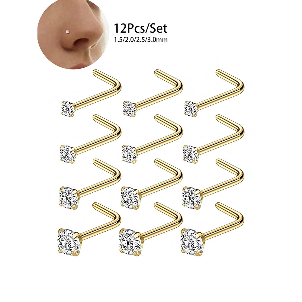 Juego completo de 12 piezas de - Body Jewelry Hoops reseña y precio