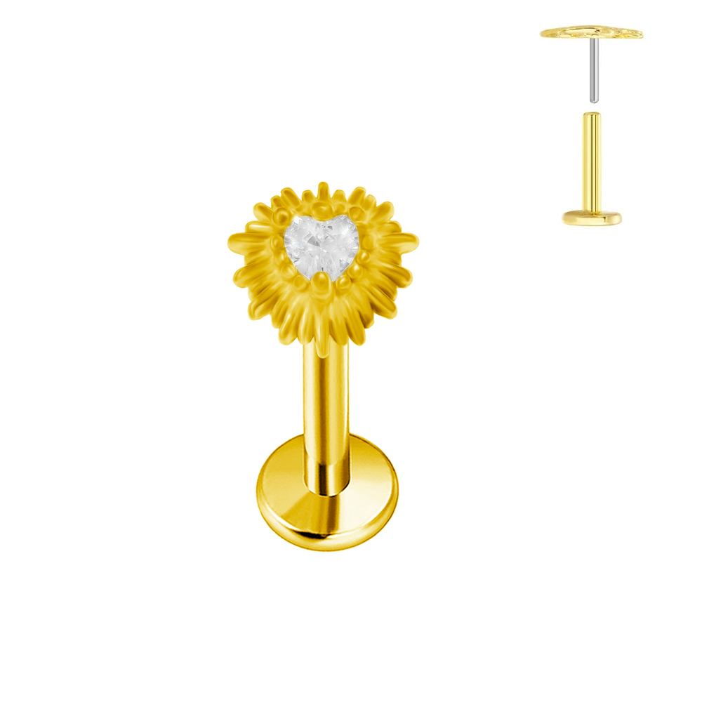 ASTM F136 G23 pendiente de tit - Body Jewelry Labret reseña y precio